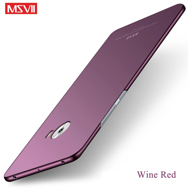 Для Xiaomi mi Note 2 Чехол MSVII кольцо на палец тонкий матовый чехол для Xiao mi Note 2 Чехол mi Note2 металлический держатель задняя крышка Note 2 - Цвет: Wine Red