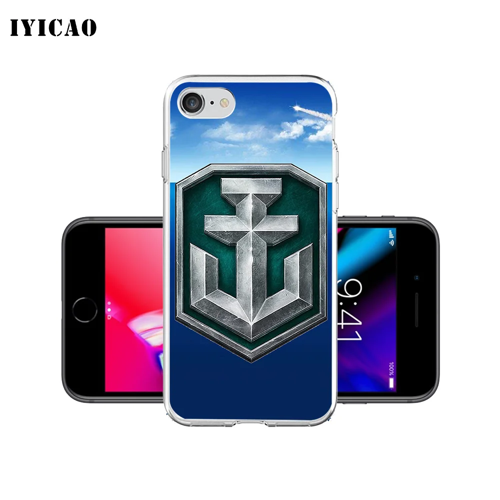 IYICAO World Of Warships Мягкий силиконовый чехол для телефона iPhone X XR XS MAX 6 6s 7 8 Plus 5 SE из