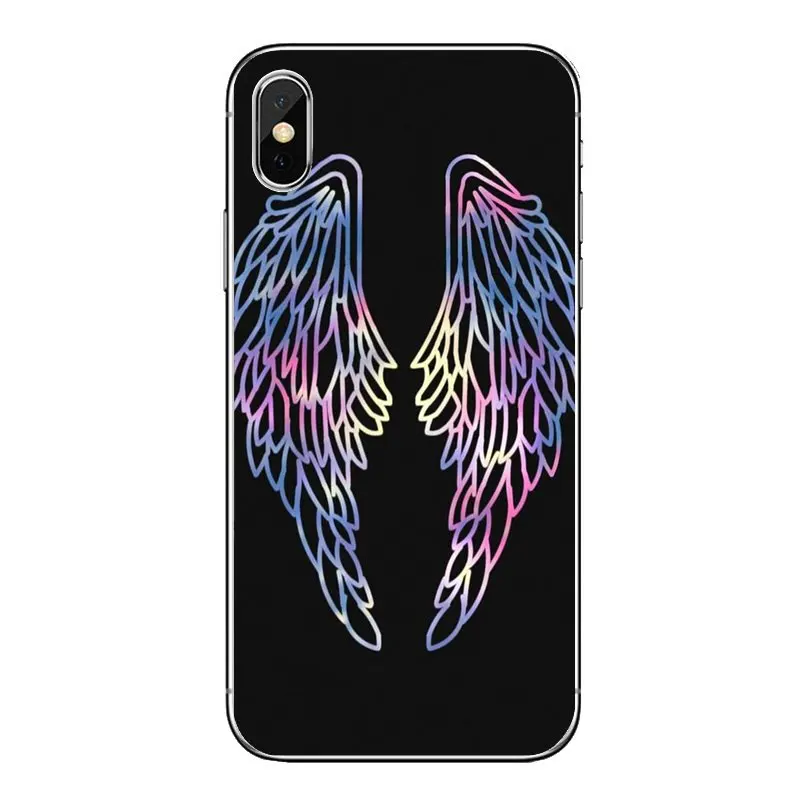 Прозрачный мягкий чехол для Motorola Moto X4 E4 E5 G5 G5S G6 Z Z3 G3 C Play Plus Pastel Angel Wing Pattern Art |