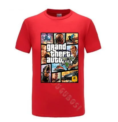 Популярная Игровая футболка 2019 Grand Theft Auto GTA Мужская с коротким рукавом уникальная