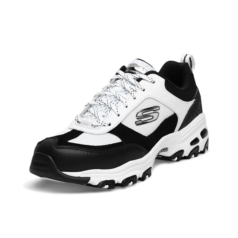 Skechers/женская повседневная обувь; удобные дышащие кроссовки на платформе для папы; черная обувь для отдыха на толстой подошве; женская обувь; 13140-BKW
