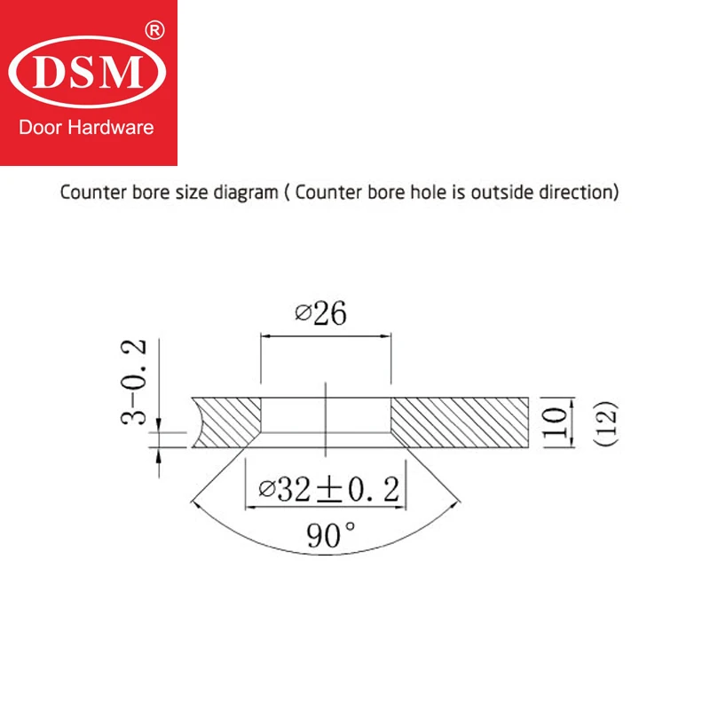 

Glass fixing connector sus304 grade stainless steel holder for 8~12mm thick Glass DSM-3001J