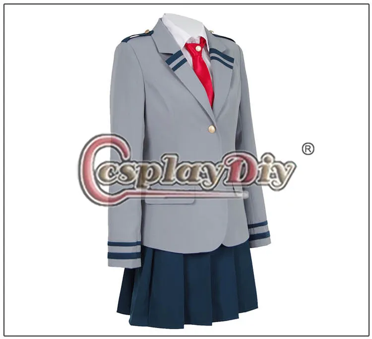 Cosplaydiy Custom Made My Hero Academia OCHACO URARAKA Boku no Akademia Uniform School Suit L320 | Тематическая одежда и