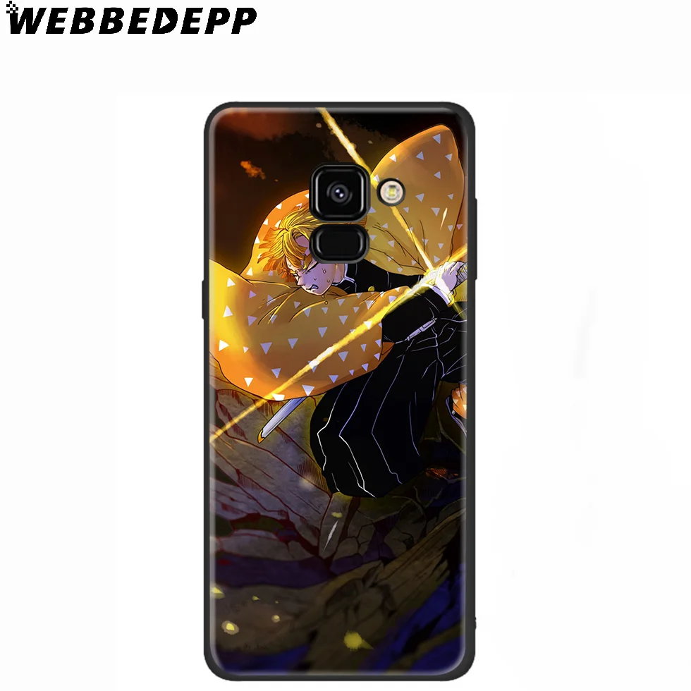 WEBBEDEPP Demon Slayer Kimetsu no Yaiba силиконовый чехол для Samsung Galaxy A3 A5 A6 A7 A8 A9 A10 A20 A30 A40 A50 A70 M10 M20 M30