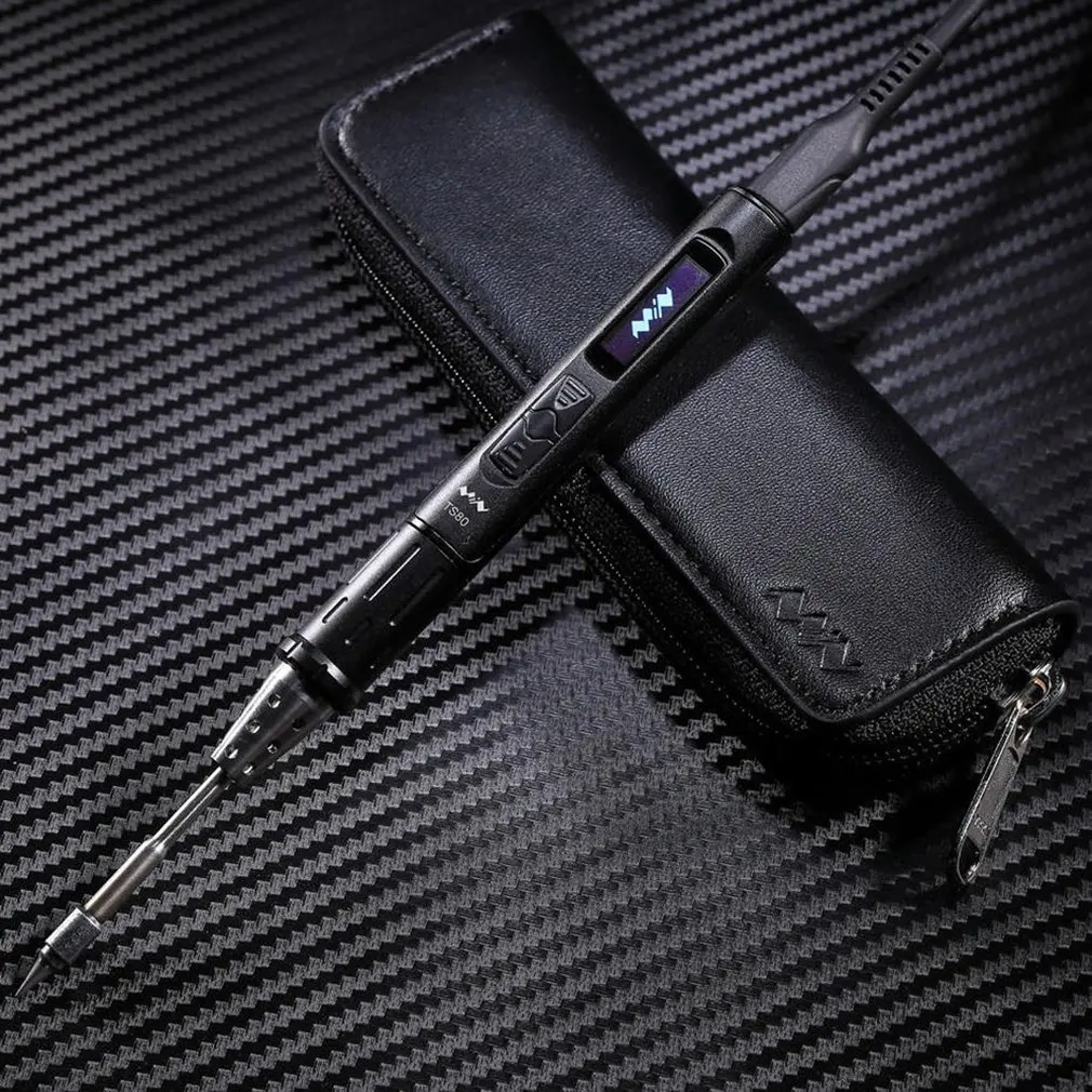 Ts 80 Portable Mini Smart Programable Oled Digital Adjustable Electric Soldering Iron Station Usb Type C | Инструменты