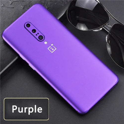 purple ПВХ телефон наклейка s для Oneplus7 7 Pro задняя защитная пленка наклейка One Plus 6 6T наклейка клей Pegatinas кожа - Цвет: purple