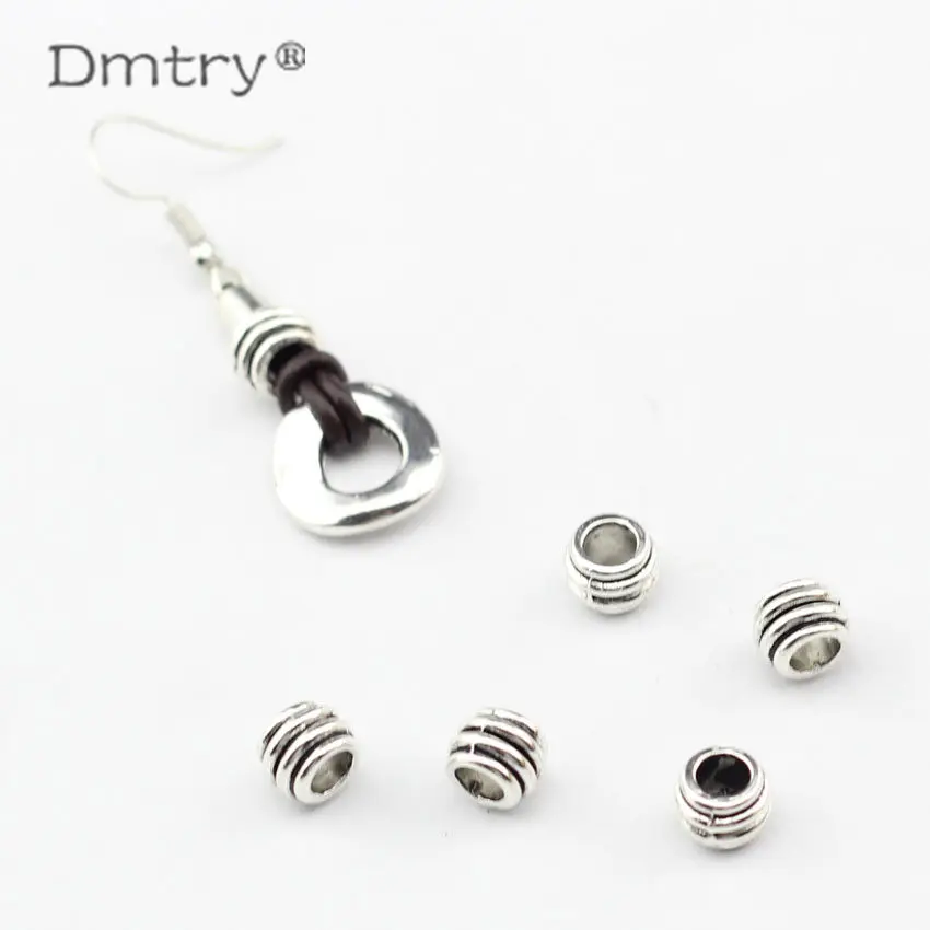 

Dmtry 50g/lot Vintage Antique Silver Zinc Alloy Spacer Beads For Jewelry Making DIY Handmade Accessories Women Jewelry LC0042