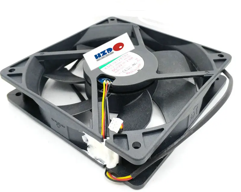 

New Original HZDO KDE1212PTB2 DC12V 2.6W 120*120*25MM 12CM Tachometer Signal cooling fan