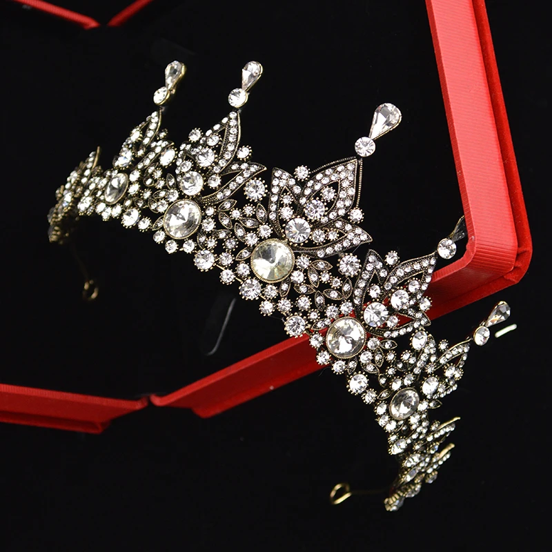 Новинка Серебряная свадебная тиара Корона Хрустальный головной убор богиня