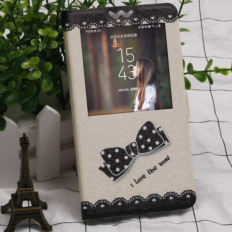 butterfly Bow tie Чехол-книжка с окошком на лицевой панели, чехол для HOMTOM «камень, ножницы, бумага» 7 16 17 26-27 50 живопись fundas мультфильм Защитная Подставка Крышка для HT7 HT16 HT17 HT26 - Цвет: butterfly Bow tie