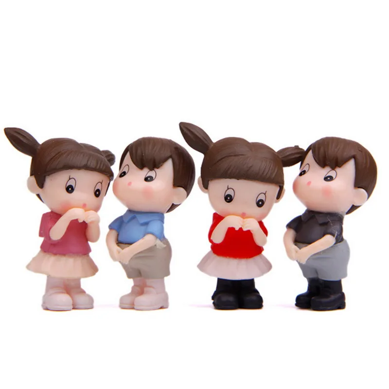 4 шт./лот застенчивый Toot рот Мальчики мультфильм PVC Фигурки DIY Craft игрушки аниме