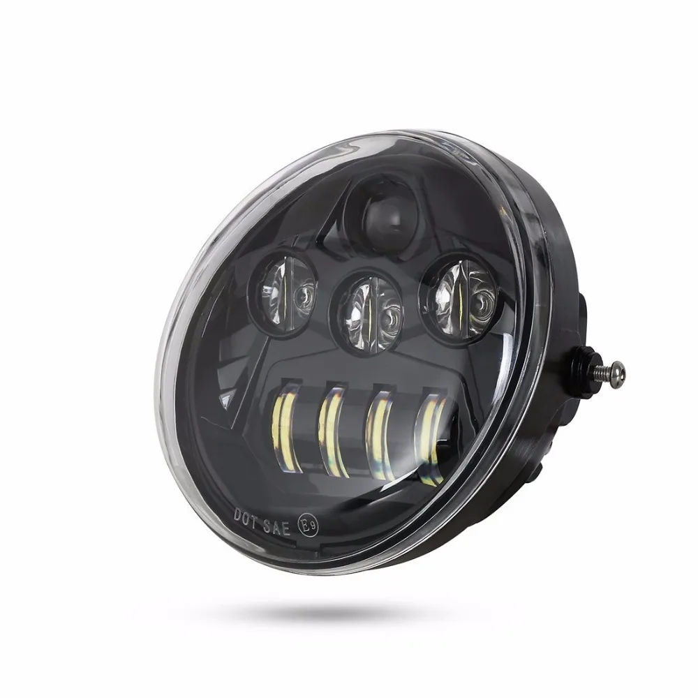 Светодиодный алюминиевый Головной фонарь для мотоцикла Hi/Low Harley VRod VRSCA VRSC V-Rod Muscle |