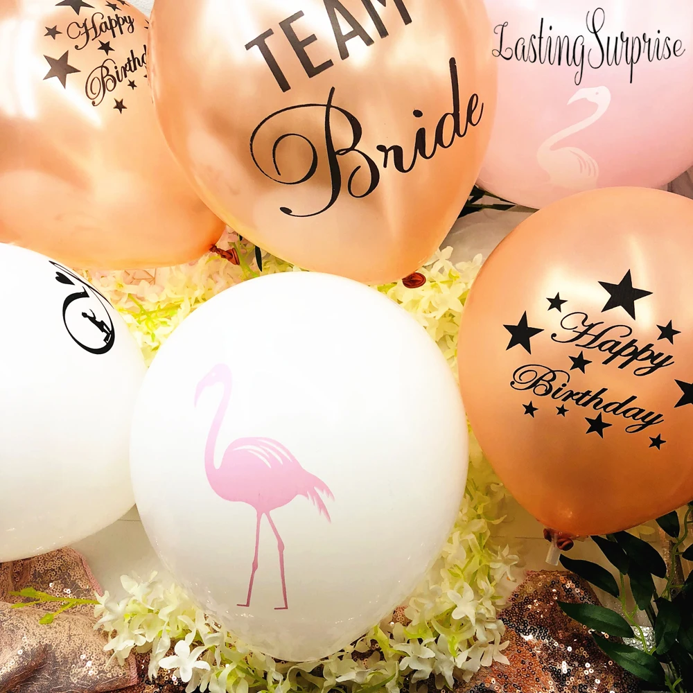 10 шт. воздушные шары с надписью Happy Birthday Team Bride свадебные баллоны 30 летним декором