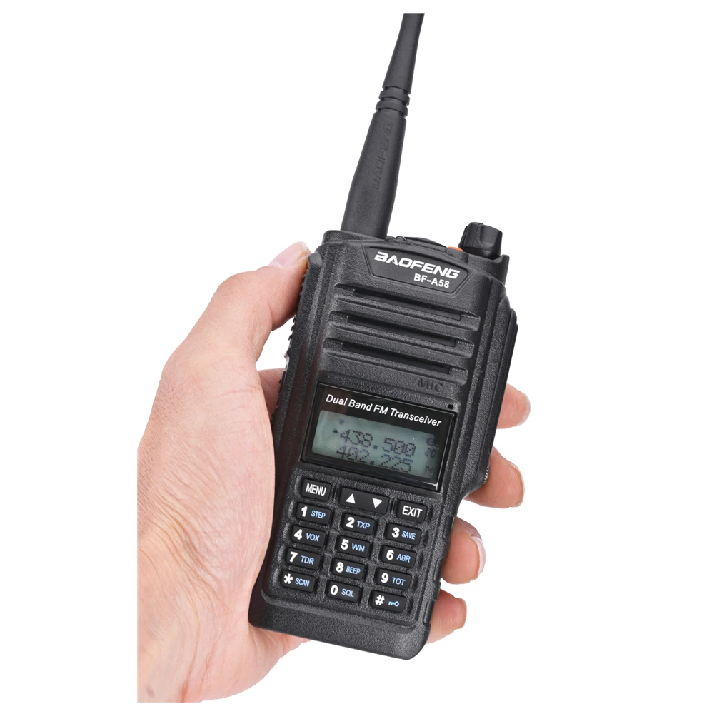 Baofeng BF-A58 Walkie Talkie IP57 Waterproof Telsiz 10km Two Way Radio Hf Transceiver Hunting Radio Baofeng Uv-9r Plus