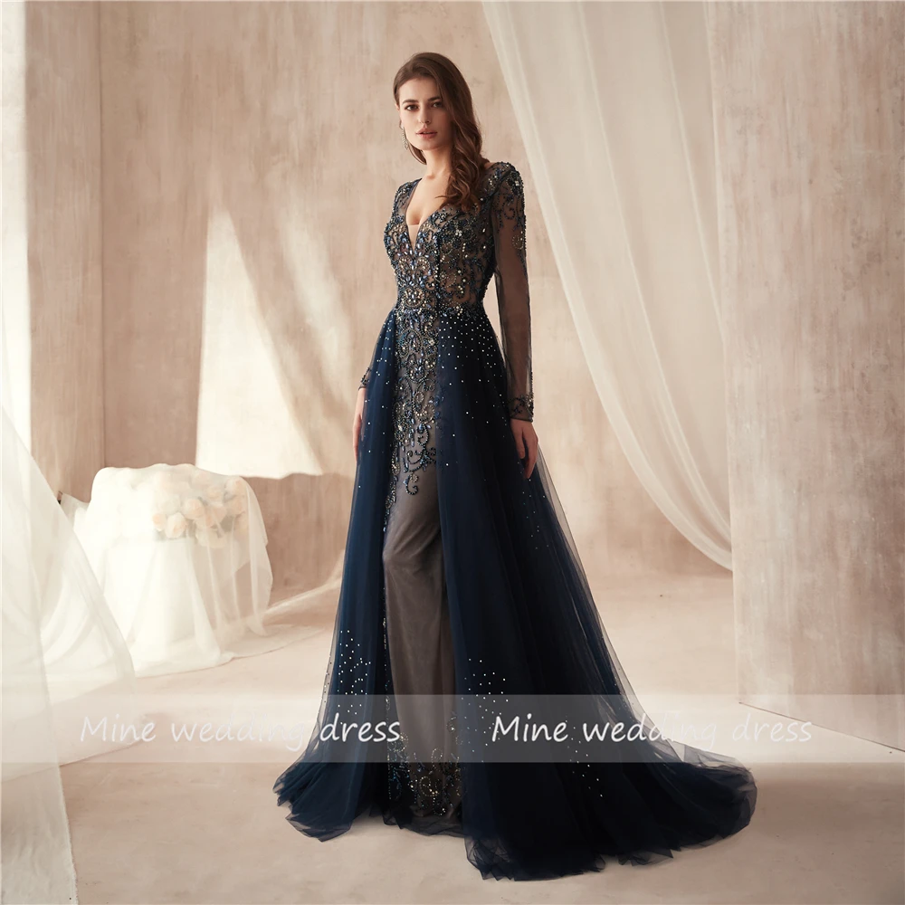 Новое поступление черный тюль элегантный трапециевидной формы с длинными