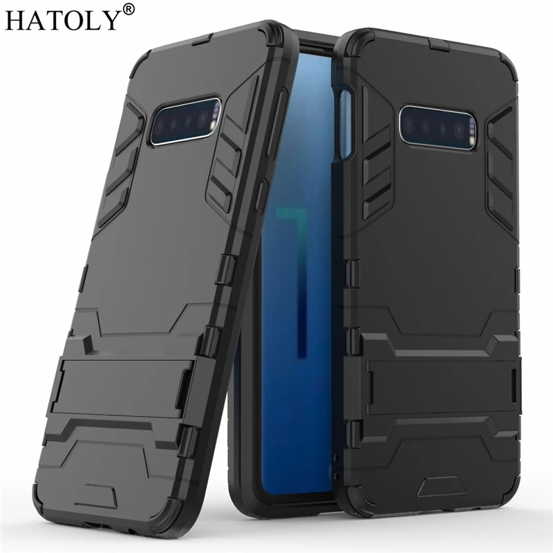 Защитный чехол HATOLY для Samsung Galaxy S10e ударопрочный жесткий из силиконовой резины с