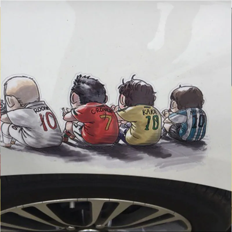 Наклейка для автомобиля Messi футбольный детский автомобиль магнитная наклейка |