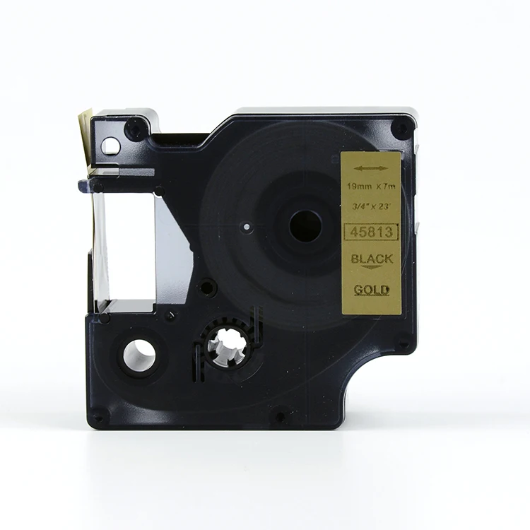 15 pcs Compatible DYMO label manager tape D1 45813 black on gold 19mm | Компьютеры и офис
