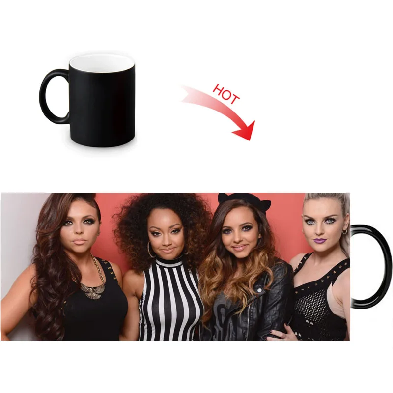 Термочувствительная кружка Little Mix меняющая цвет керамическая чайная чашка