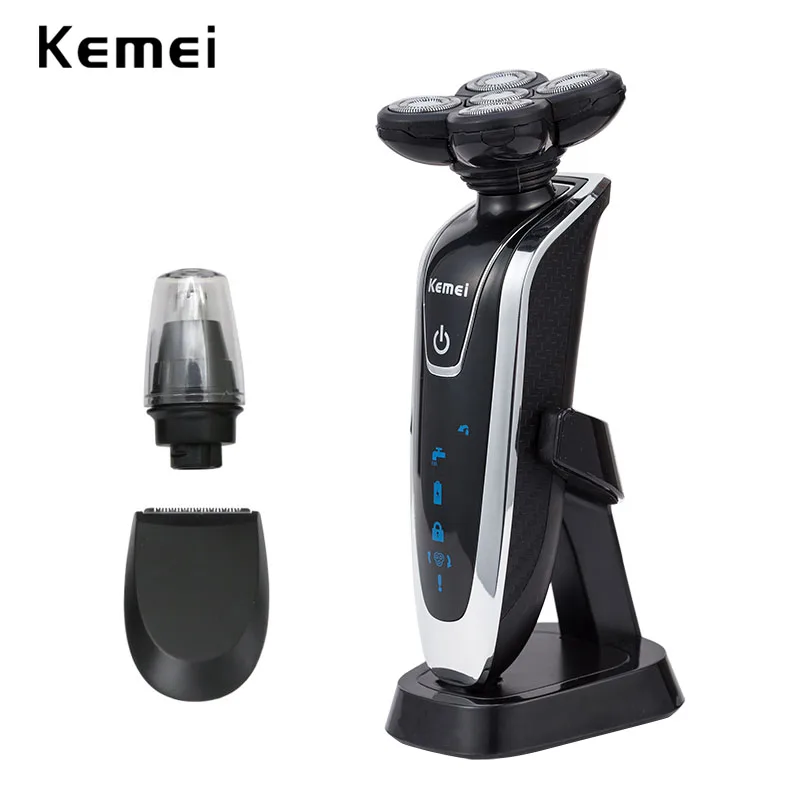 Kemei 5D электробритва Бритва для мужчин бритвенный станок триммер носа