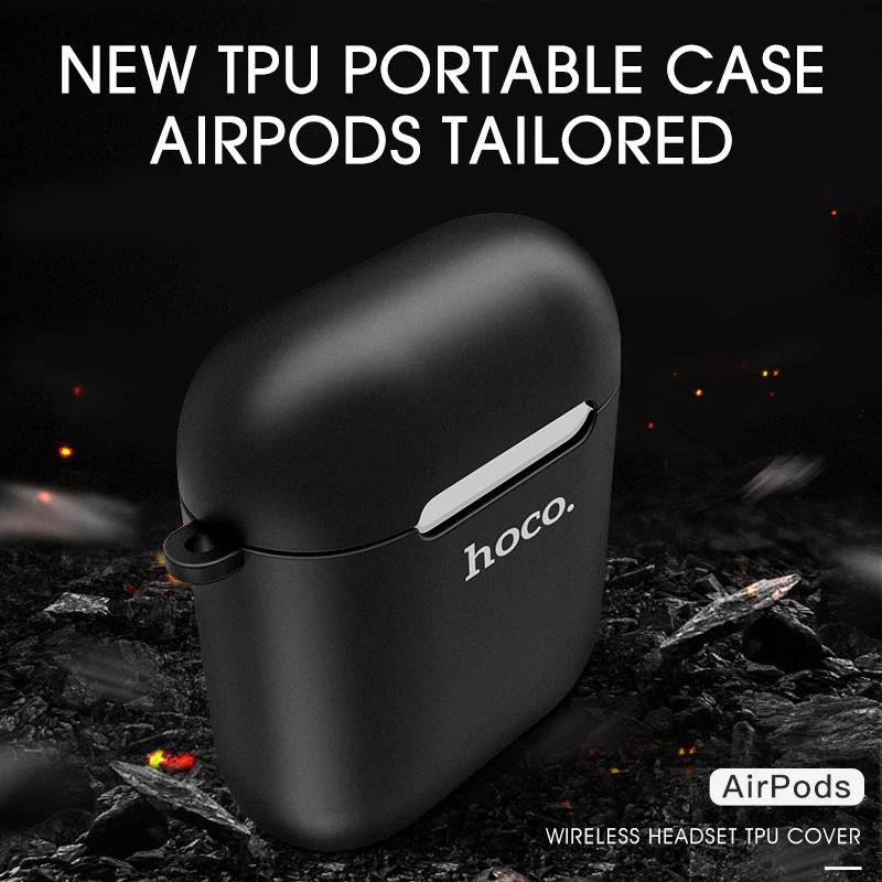 Чехол для наушников HOCO Apple Airpods мягкий чехол из ТПУ цветной