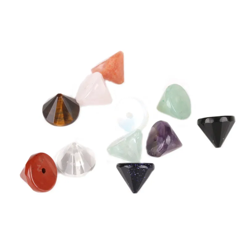 

Dankaishi с двойным отверстием шармы-соединители для самостоятельного изготовления ювелирных украшений, аксессуары для дома, Форма Камень Подв...