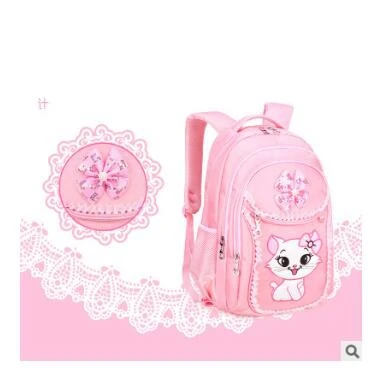 School wheeled backpack bag for Girls Rolling backpacks bag Children Wheeled bags kids School backpack On wheels Trolley bags images - 6