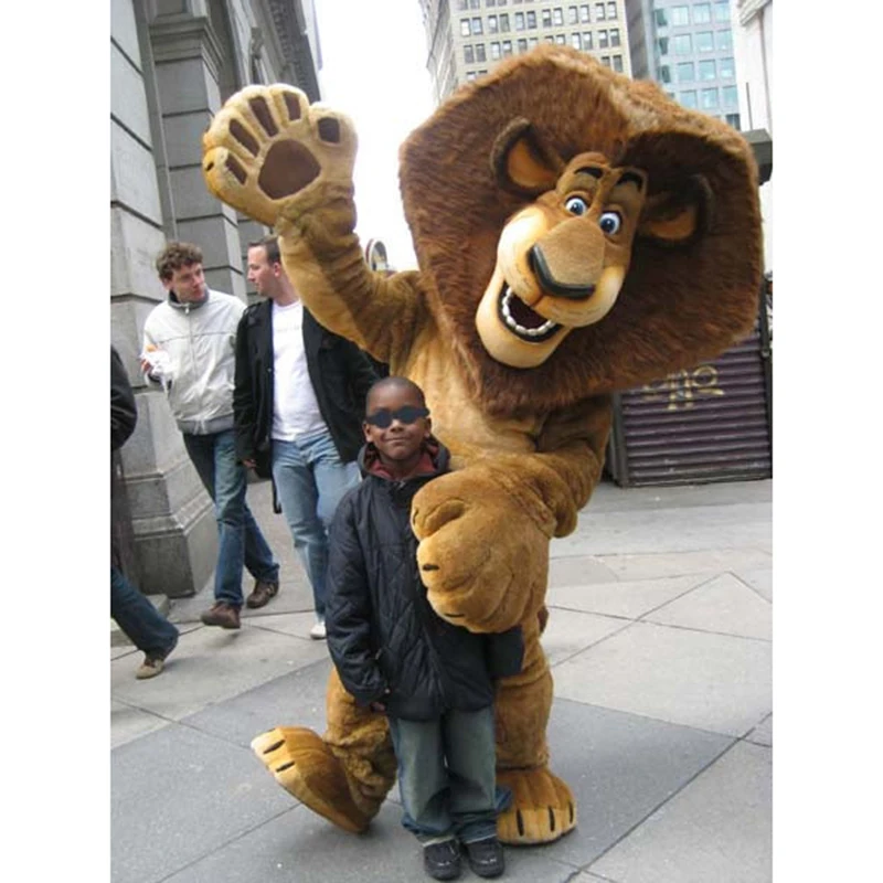 Мадагаскарский костюм AlexThe Lion персонажа мультфильма костюмы на Хэллоуин и