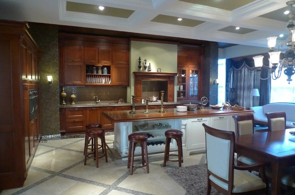 Классические полностью деревянные кухонные шкафы (стандартные)|wood kitchen cabinets|kitchen