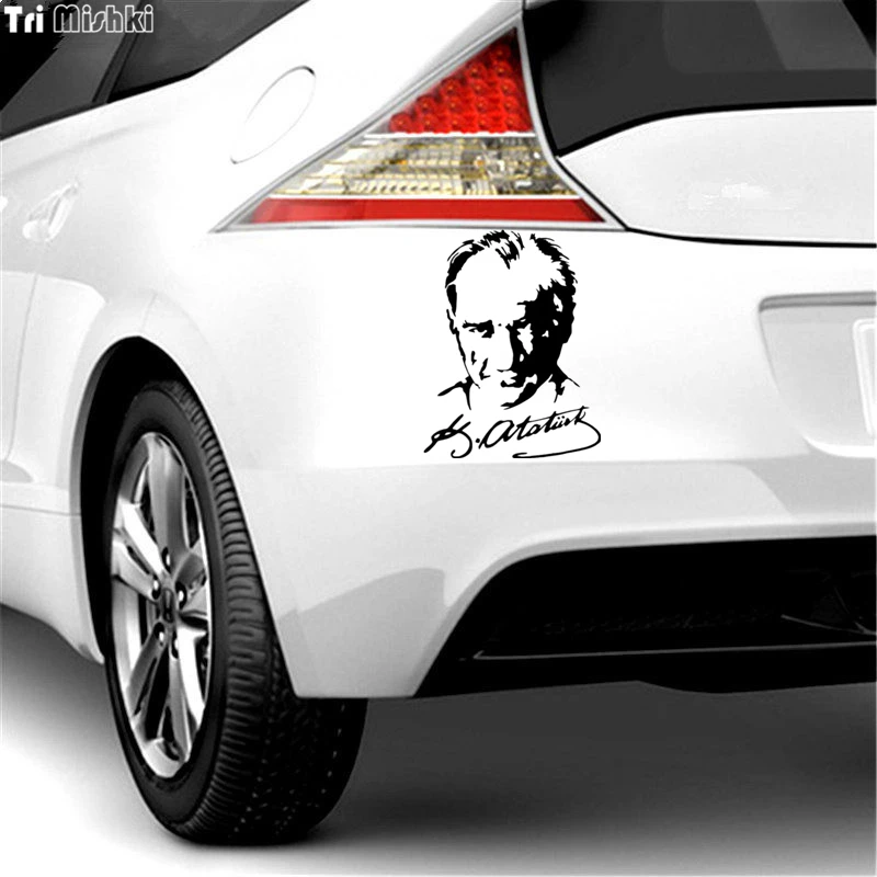 Tri Mishki HZX062 19.4*15см 1 4 шт наклейки на автомустафа кемаль ататюрк подпись машину