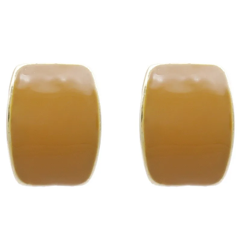 Новый дизайн простота в форме квадрата геометрической формы серьги гвоздики для