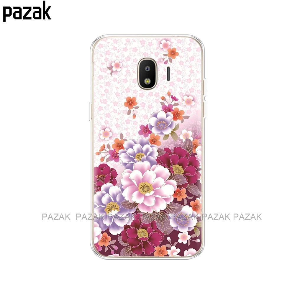 Силиконовый чехол для samsung Galaxy J4 чехол s Мягкий ТПУ задняя крышка Galaxy J4 EU J400F J400 телефон для samsung J4 чехол - Цвет: 34381