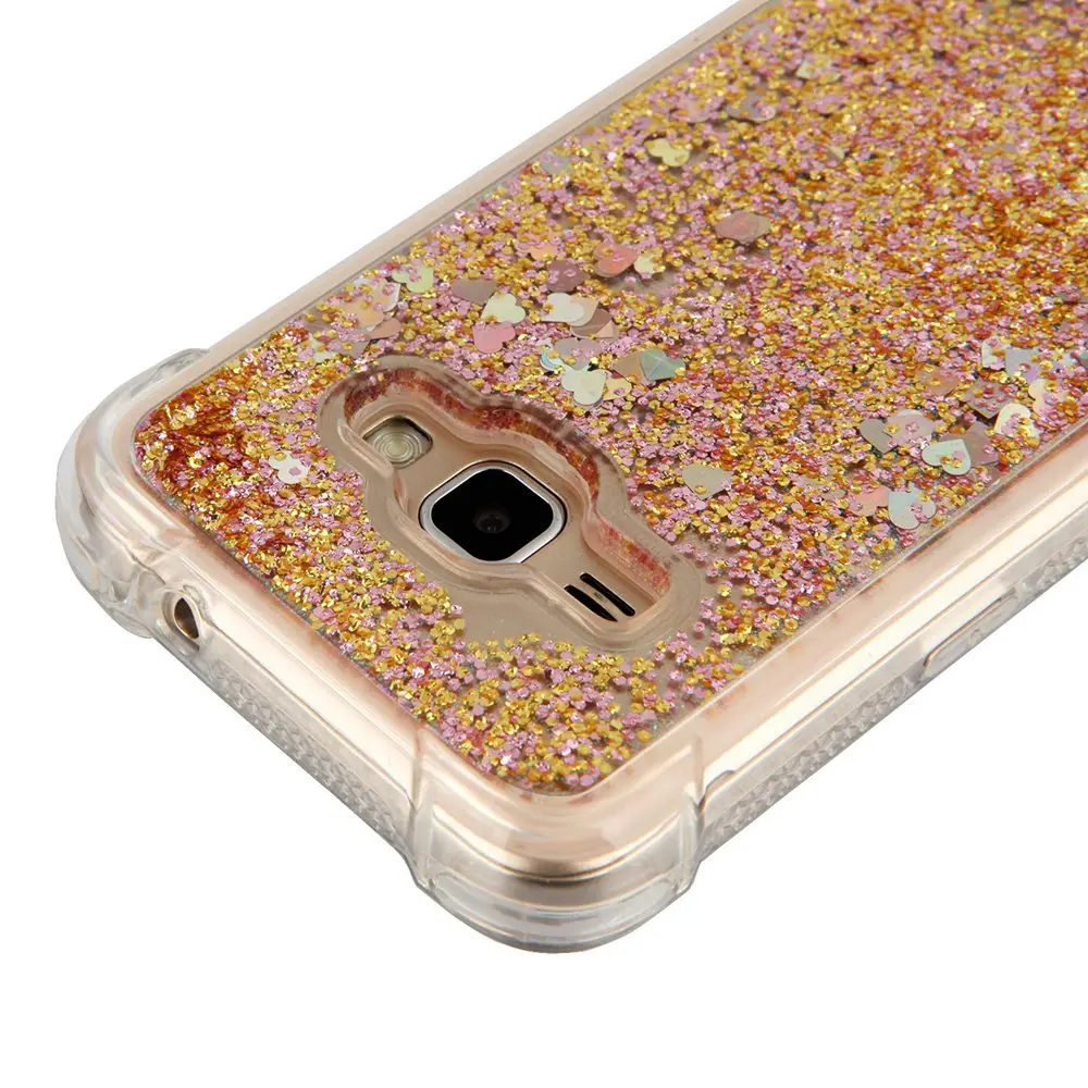 Динамические Liquid чехол для Coque samsung Galaxy J1 2016 случае силиконовые накладки ТПУ Soft