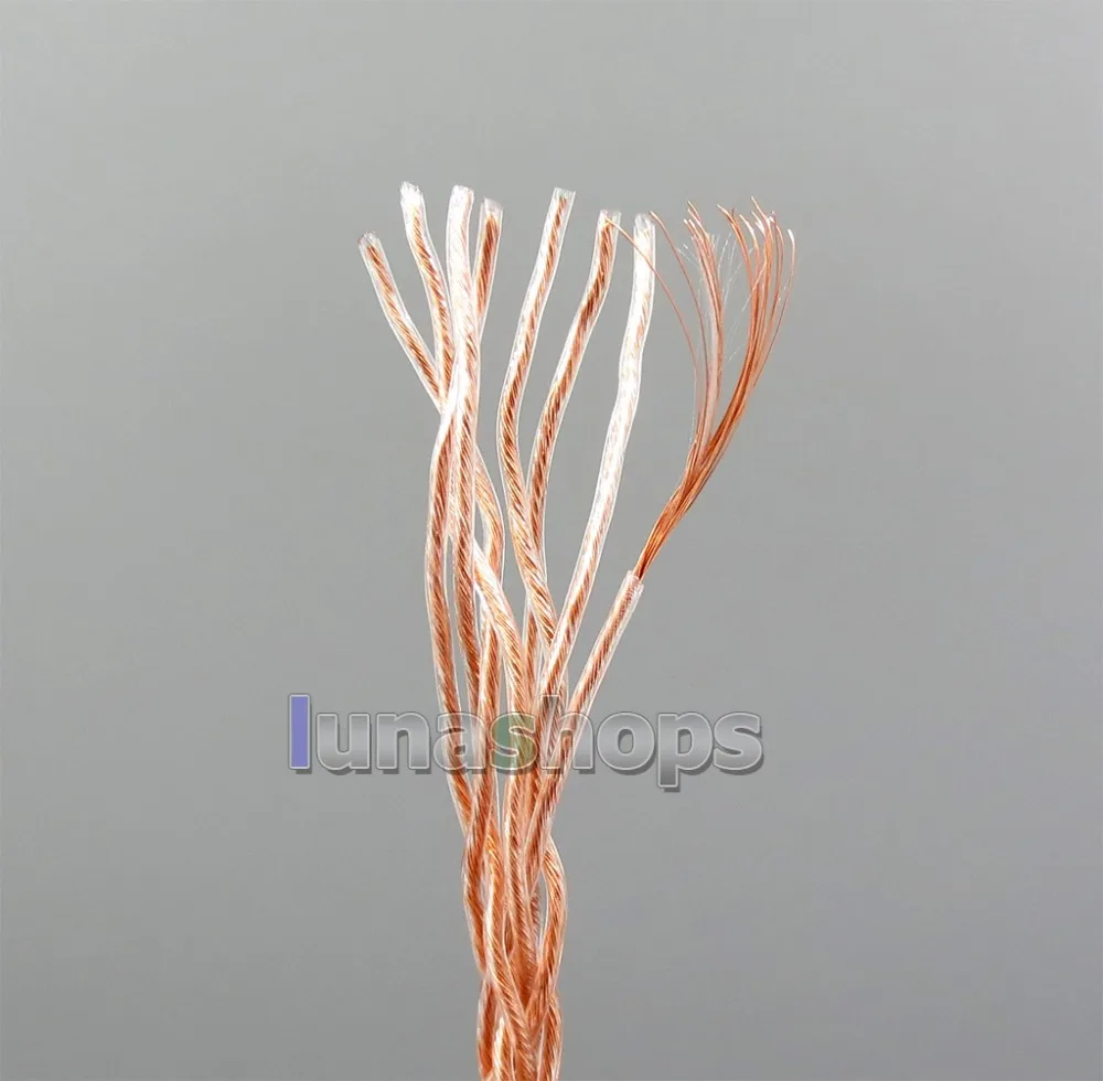 LN006145 Type2 медь Litz 8 ядро OCC посеребренный оптовый провод для пользовательских Shure Fostex QDC ue 1964 westone наушники