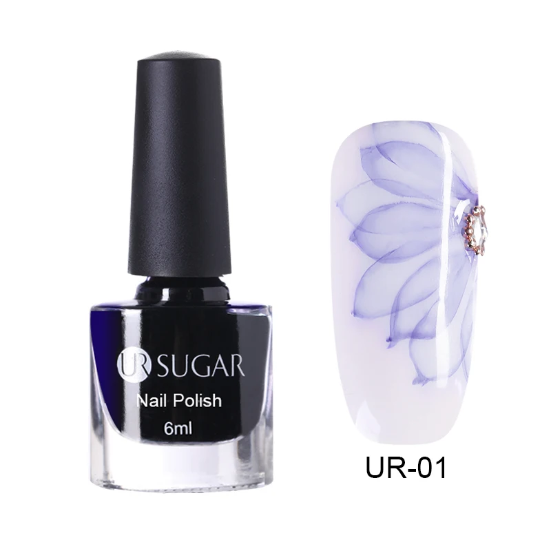 Ur Sugar 6 мл матовый лак для ногтей чистый цвет лак для ногтей матовый фиолетовый серый 6 цветов лак для маникюра Лак для ногтей - Цвет: Blooming 1