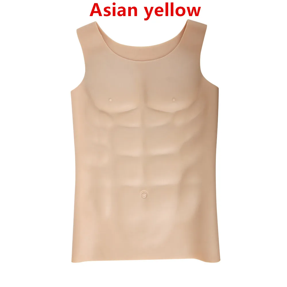 Asian yellow 1750 г азиатская желтая силиконовая искусственная грудь, силиконовая грудь, мышцы для переодевания, мужские грудные мышцы, реквизит для груди - Цвет: Asian yellow