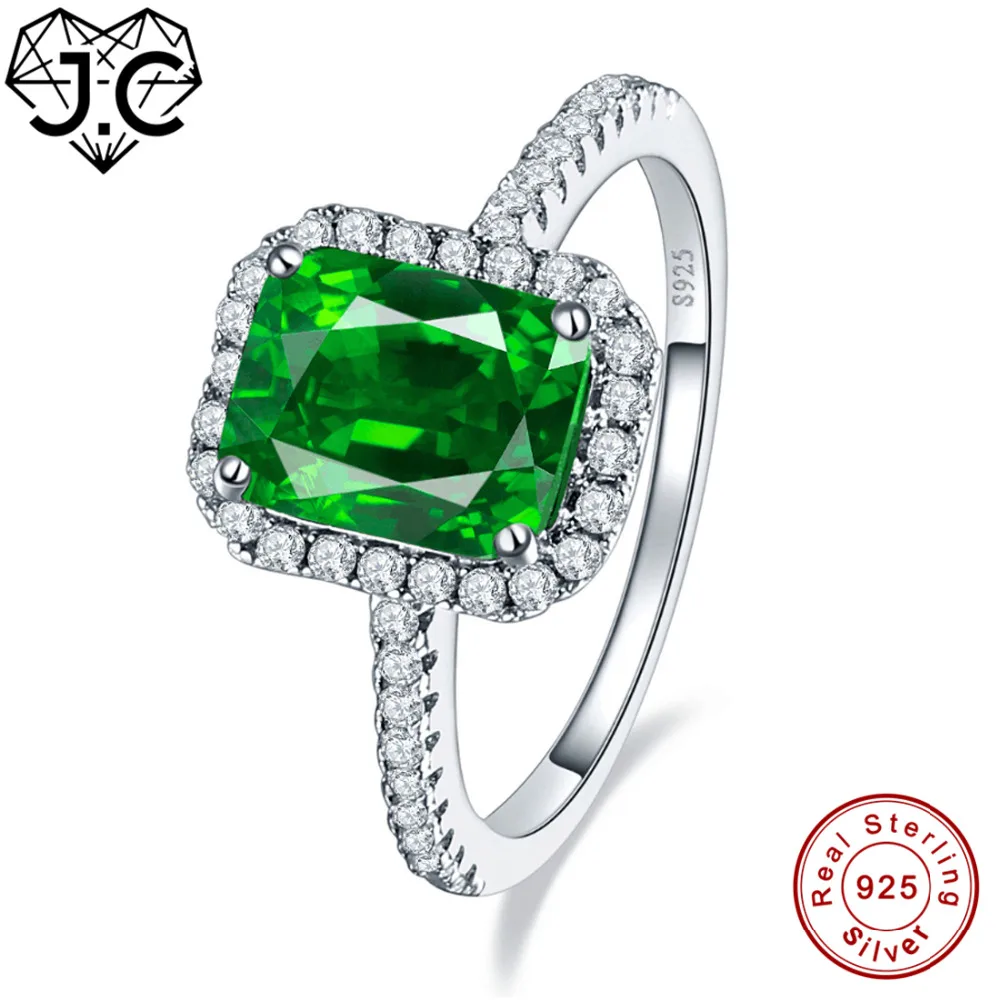J.C ювелирные украшения 2.45ct рубин и изумруд белый топаз для женщин/мужчин нежное