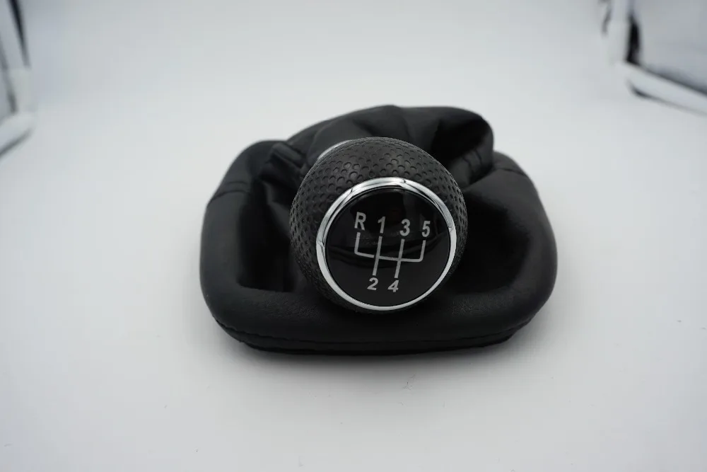 5 Speed Manual Leather Gear Shift Knob Gaitor Boot For VW GOLF JETTA BORA Beetle 1998 1999 2000 2001 2002 2003 2004 2005 | Автомобили и