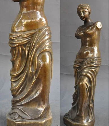bir 006104 14&quotchinese Hellenistic period bronze famous Milos Venus goddess Love God statue | Дом и сад