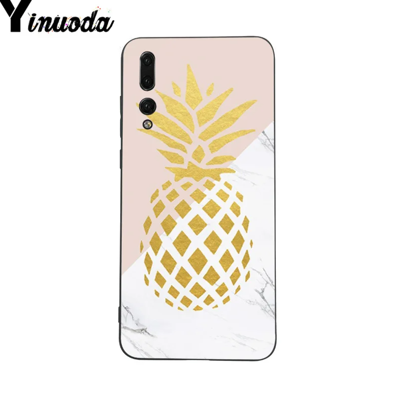 Yinuoda мраморный фрукт ананас окрашенный чехол стильный для телефона Huawei P9 P10 Plus Mate9