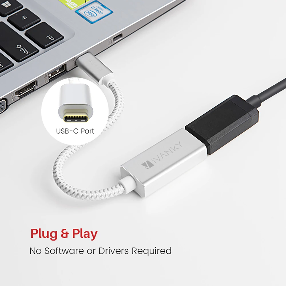 [Пожизненная гарантия] iVANKY 4K @ 60Hz type C для Mini DP адаптер USB дисплея Macbook Air ноутбука
