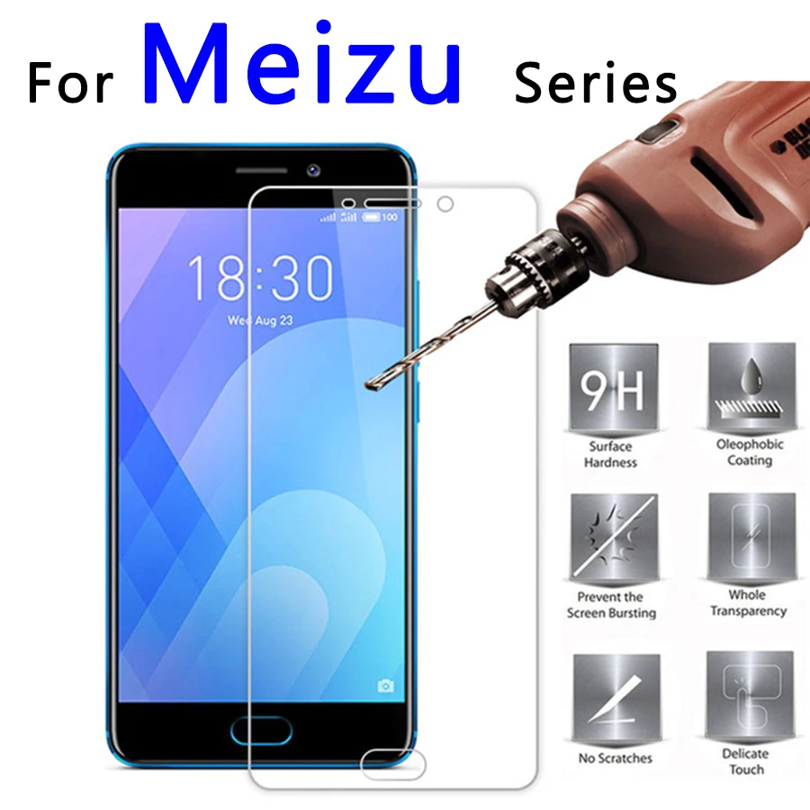Защитное стекло для Meizu m6 note закаленное u10 mx 5 mx6 5c m5 m5note u 10|Защитные стёкла и плёнки телефонов| |