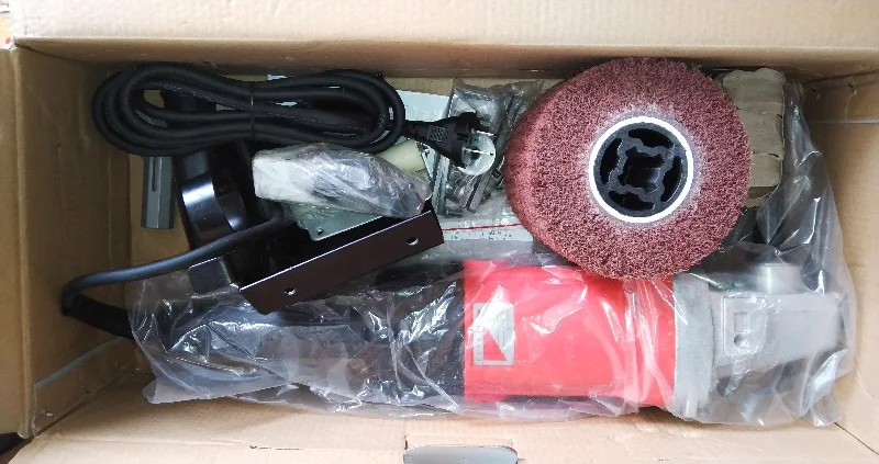 

NEW 220V 2100W Electric metal wire drawing machine Portable Polishing Striping Machine for Metal Furniture Polishing Treatment