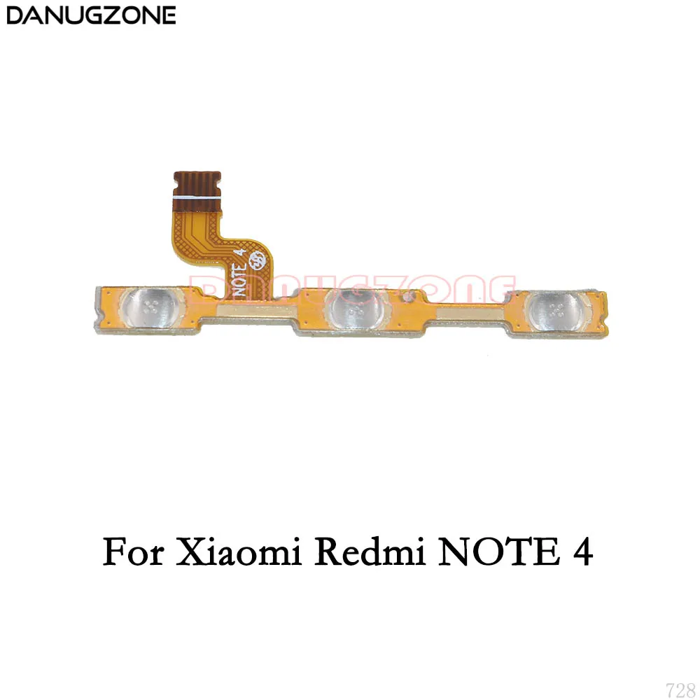 For Redmi NOTE 4 Кнопка включения/выключения звука кнопка выключения звука гибкий кабель для Xiaomi Redmi NOTE 6 6A 7 5A 5 PRO 2 3 4 4X/NOTE 3g 4G - Цвет: For Redmi NOTE 4