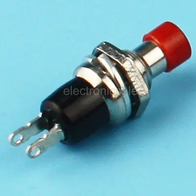 

20pcs PBS-105 250V/1A 6~7mm Switch Push Round Button No Lock Reset Red