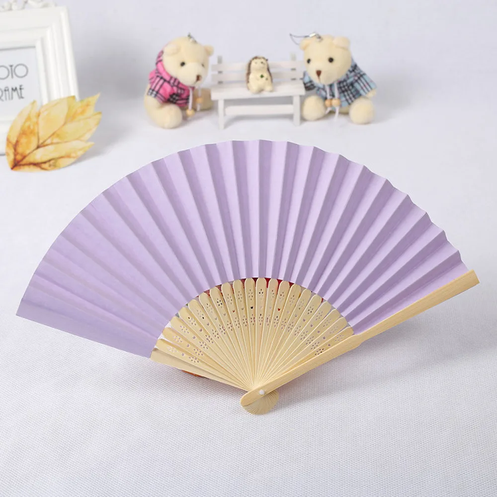 

Beautiful Pattern Folding Dance Wedding Party Lace Silk Folding Hand Held Purple Fan 7-inch low-key fashion Hand Held Fan Z30628