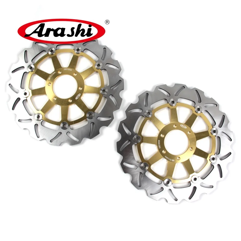 Gold Араши для YAMAHA FZ GENESIS 750 1989 1992-850 TDM 1991 2001-850 TRX 1995 2000-1200 FJ 88-93 CNC передние тормозные роторы, тормозной диск - Цвет: Gold