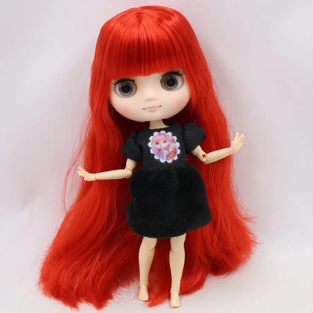 Кукла Blyth Middie № 4 ICY DBS розовая серия волосы матовая кожа 20 см 1/8 BJD жест руки в