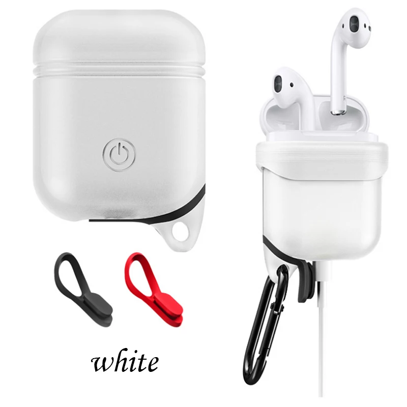 DOITOP Мягкий силиконовый чехол для Apple Airpods противоударный с анти-потерять
