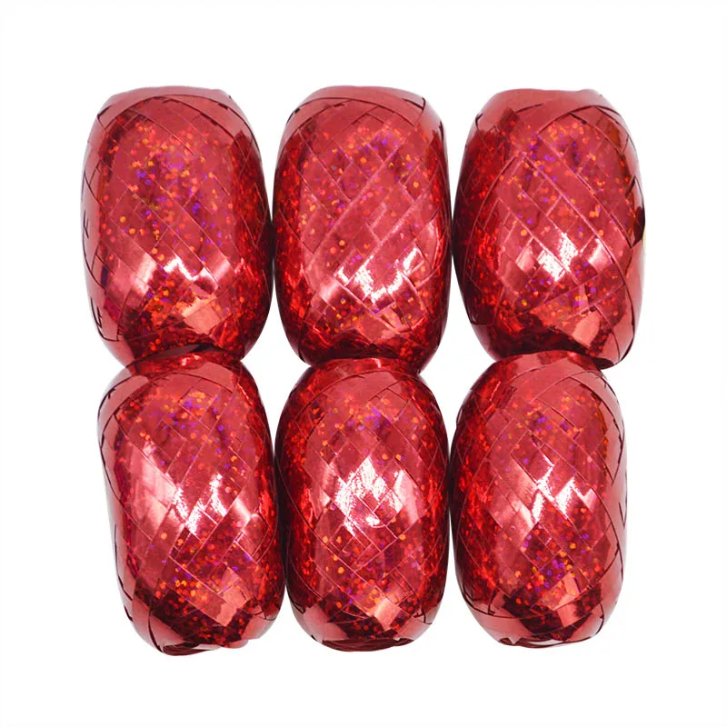 B04-6PCS red Шар цвета розового золота лента-лазер для вечерние украшения свадьбы День рождения вечерние аксессуары для воздушного шара фольга атласная упаковка кран - Цвет: B04-6PCS red